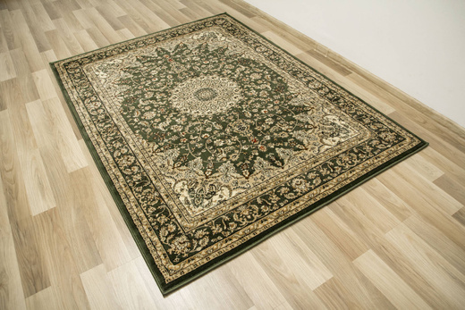 Dywan Super Rose 3558A d.green/d.gree Ornament Rozeta Zieleń