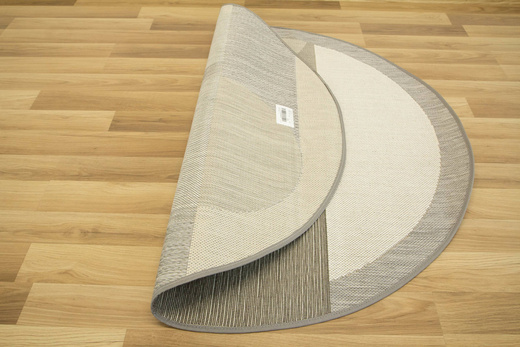 Okrągły Dywan Sznurkowy Foggia 16732/631 Szary Srebrny