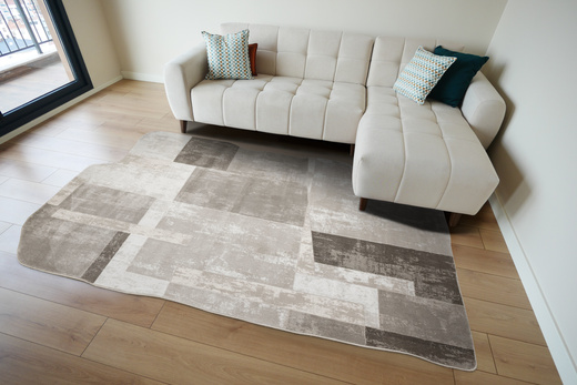 Dywan Selena GS004A Cream/Beige Szary Beżowy Ksztalt