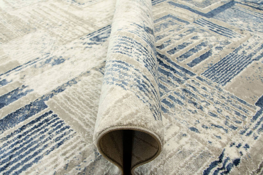 Dywan Home 354 grey/navy Szary Niebieski Paski