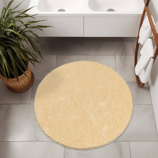 Dywan Okrągły Shaggy Antypoślizgowy Malmo Beż