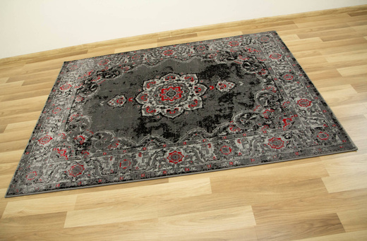 Dywan Victoria 7094A grey/d.grey Szary czerwony Ornament