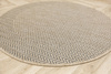 Okrągły Dywan Antypoślizgowy Sznurkowy Flex 19242/P01 Koło Beż Krem Jodełka