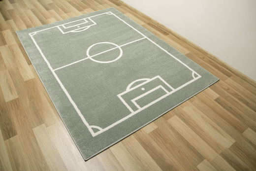 Dywan Dziecięcy Lima 6333B green/cream Boisko Zielona Oliwka Krem