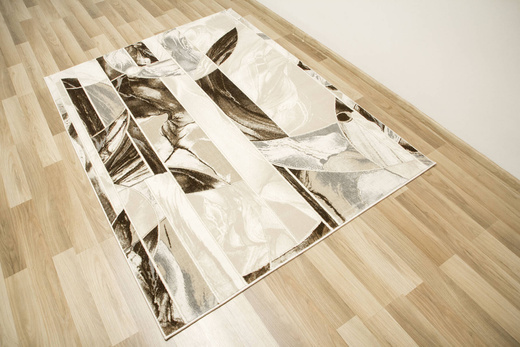 Dywan Elisa PF133 Brown Gold Brąz Beż Mozaika Kwiaty