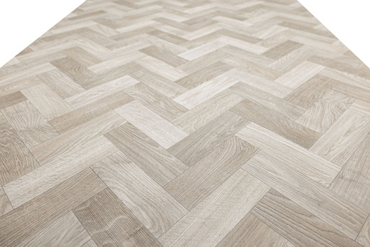 Wykładzina PCV Bingo Sintra 583 Jodełka Parkiet Beż szerokość 2,5 m