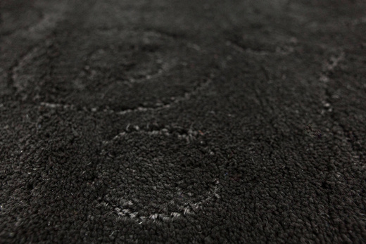 Dywanik Łazienkowy Antypoślizgowy Galaxy Black Czarny Koła