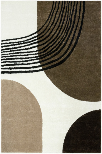 Dywan Clara 02923A cream/brown Brąz Krem Abstrakcja