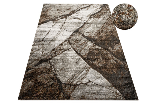 Dywan Ponte N889A d.brown/l.grey Brąz Szary Marmur