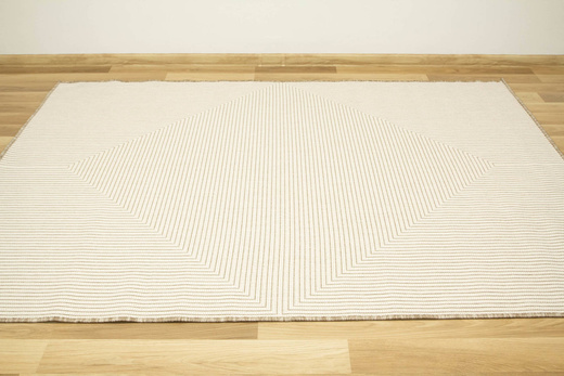 Dywan Dwustronny Sznurkowy Brussels 205697/10610 Linen Beż Krem Romb Linie Outdoor