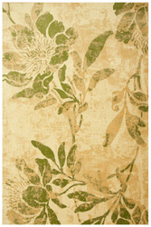 Dywan Agnella Standard Floris Groszek Beż Oliwka Kwiatowy