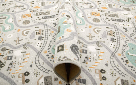 Wykładzina Dziecięca Pastelowe Uliczki 04 szerokość 2 m