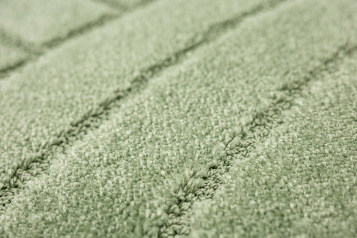 Dywanik Łazienkowy Antypoślizgowy Sash Sage Zielony Pasy