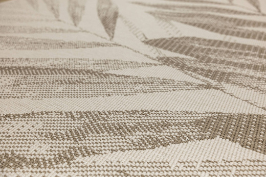 Dywan Dwustronny Sznurkowy Brussels 205768/10620 linen Jasny Beż Krem Liście Outdoor