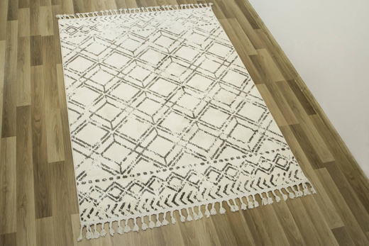 Dywan Karof 2588A white/mink 31 Szarobrązowy Krem Romby