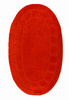 Dywanik Łazienkowy Antypoślizgowy Ocean Red Czerwony Owalny