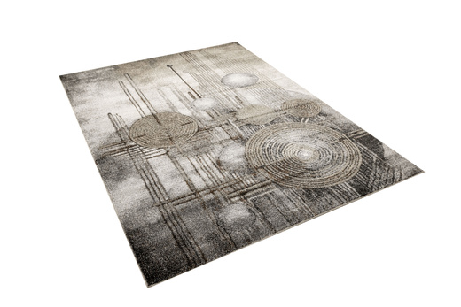 Dywan Ponte N877A d.grey/beige Szary Brąz Okręgi