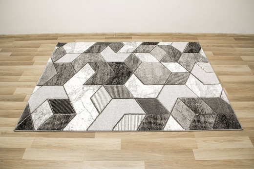 Dywan Amelia B101B grey/d.grey Szary Biały Geometria