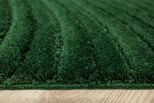 Dywanik Łazienkowy Antypoślizgowy Sara Dark Green Butelkowa Zieleń Fale