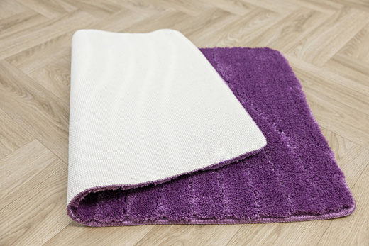 Dywanik Łazienkowy Antypoślizgowy Sara Fioletowy Fale