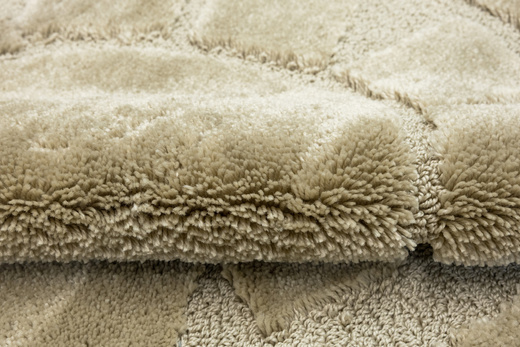 Dywanik Okrągły Łazienkowy Antypoślizgowy Ocean Light Beige Jasny Beż