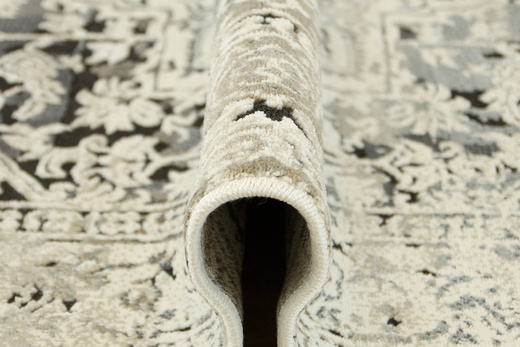 Dywan Boho 37WMW Krem Czerń Ornament