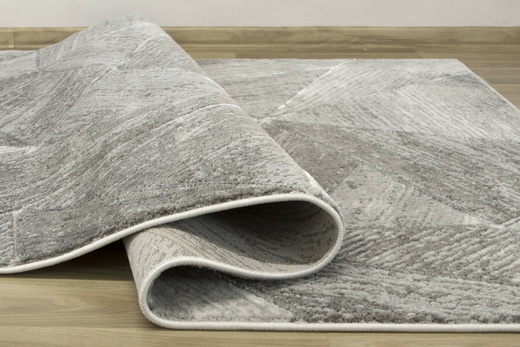 Dywan Felix C179A m.grey/grey Lśniący Marmur Szary Krem Trójkąty