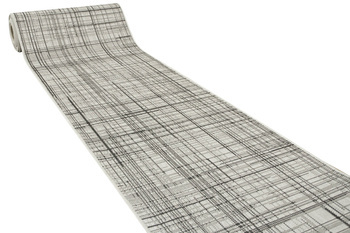 Antypoślizgowy Chodnik 19171/08 grey Szary Kratka szerokość 100 cm