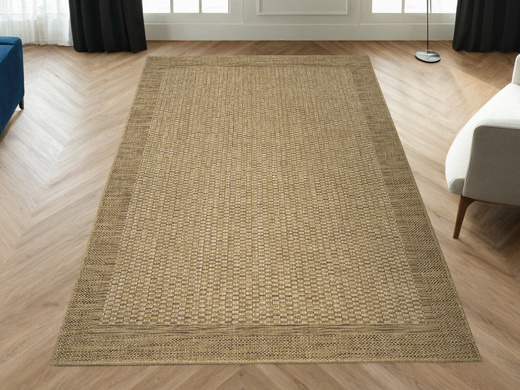 Dywan Sznurkowy Ella ST036A brown/brown Beż Brąz Ramka Outdoor