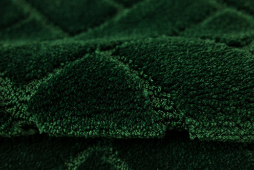 Dywanik Łazienkowy Antypoślizgowy Lotus Dark Green Butelkowa Zieleń Cegiełka