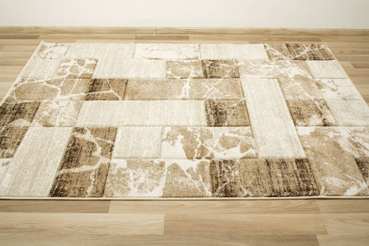 Dywan Amelia B171A cream/beige Beżowy Brązowy Kwadraty