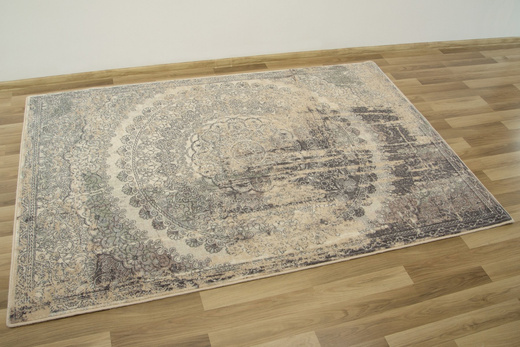 Dywan Wełniany ISFAHAN Lidius Piaskowy Rozeta