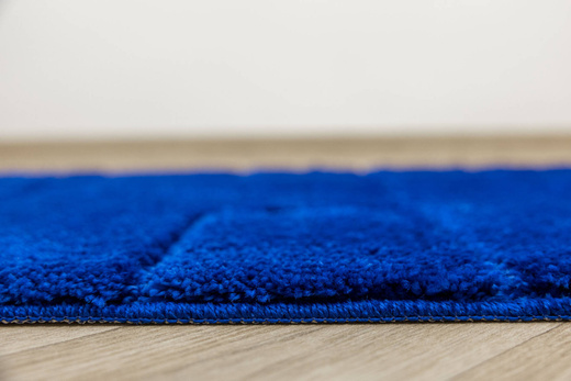 Dywanik Łazienkowy Antypoślizgowy Inez Blue Niebieski Geometria