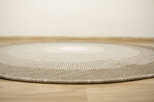 Okrągły Dwustronny Dywan Sznurkowy Brussels 2205195/10610 Linen Beż Krem Koła Outdoor