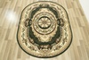 Owalny Dywan GOLD 146/32 owal zielony