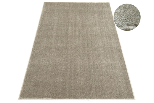 Dywan Glamour-Sub 112 Lśniący Srebrzysty Szary Beż Kaszmir na jucie