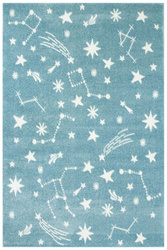 Dywan Lima 9572A blue/cream Pastelowy Niebieski Kremowy Gwiazdy Nocne Niebo