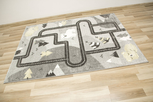 Dywan Dziecięcy Lima F498A l.grey/cream Uliczki Misie