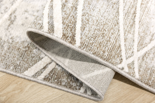 Dywan Camilla 614 mink/grey Szary Beż Beton Pasy