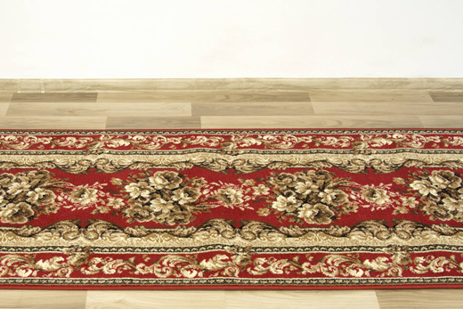 Chodnik Gold 235/22 bordowy szerokość 70 cm