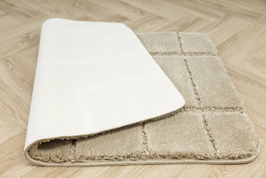 Dywanik Łazienkowy Antypoślizgowy Inez Light Beige Jasny Beż Geometria