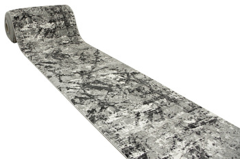 Chodnik Home NP142 black Szary Czarny szerokość 90 cm