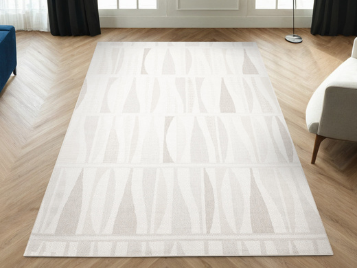 Dywan Sznurkowy Haga 04726A l.grey/cream Krem Beż Szary Fale Outdoor