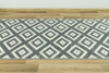 Chodnik Rainbow szare romby 11212/190 szerokość 70 cm
