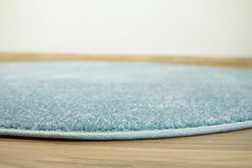 Okrągły Dywan Lima 2081A blue/blue Jasny Turkus