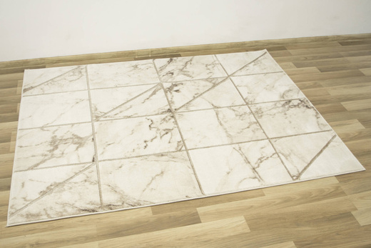 Dywan Felix 9288A cream/l.beige Lśniący Marmur Krem Beż Srebrny