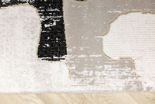 Dywan Kashmir KR204S Vizon/Black Beż Czarny Złoty Tynk