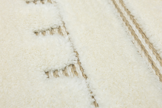 Dywan Shaggy Lula Soft IM41A Krem Beż Ramka