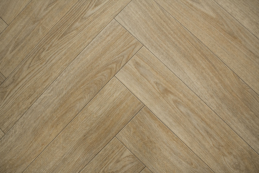 Wykładzina PCV Hightex Leyton 609M Jodełka Beż Brąz Matowa szerokość 4 m