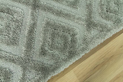 Dywan Berber 6846 l.grey 3D z frędzlami